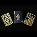 Acelion Playing Cards Standard Black Poker Waterproof For Magic