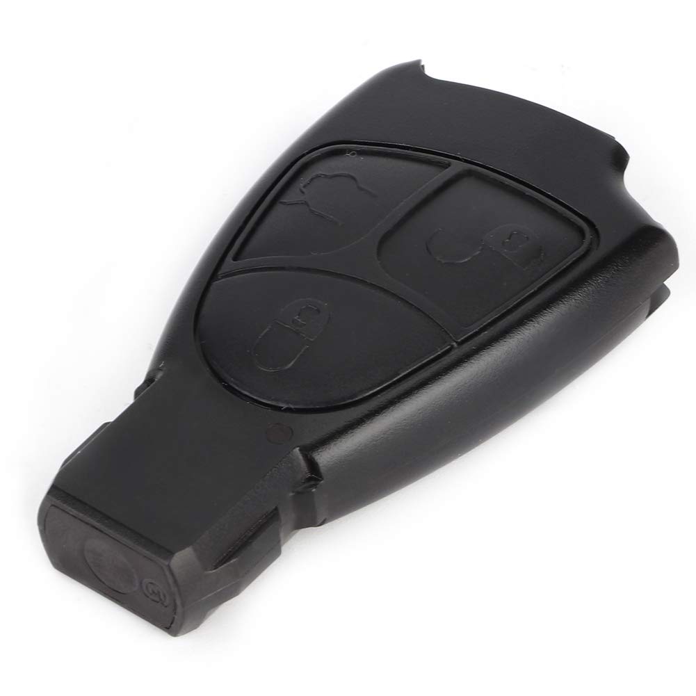 EVGATSAUTO 3 Button Car Key Fob Case Cover Replacement for W203 W211 W204, Smart Key Protection Shell, Durable ABS Plastic Remote Key Housing