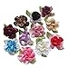 Chenkou Craft 2tone Satin Ribbon Flowers Bows Appliques DIY Craft Wedding Decoration 40pcs