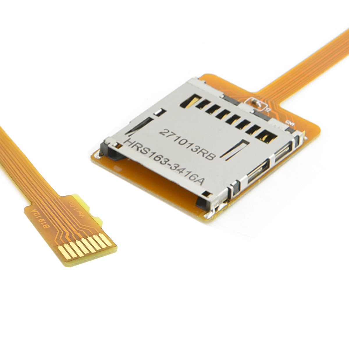 JSER Micro SD TF Memory Card Kit Male to SD Female Extension Soft Flat FPC Cable Extender 10cm