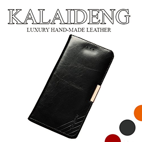 Capa Carteira para Xperia Z3, KALAIDENG Royalle II [MAGNÉTICO][COURO c/ SUPORTE TPU][DINHEIRO e 3 CARTÕES], Sony Xperia Z3 (G6643 G6653 D6633) - Preta