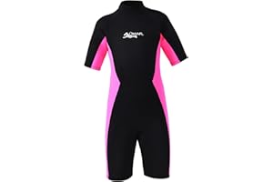 OMYAFL Wetsuit for Kids Boys Girls 2mm Neoprene Wetsuit in Cold Water Swimming and Surfing
