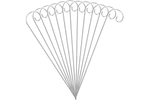 OFFSCH Floral Picks for Flower Arrangements 20 Small Shepherd Hooks Metal Sign Stakes for Outdoor Gardens Easy to Install