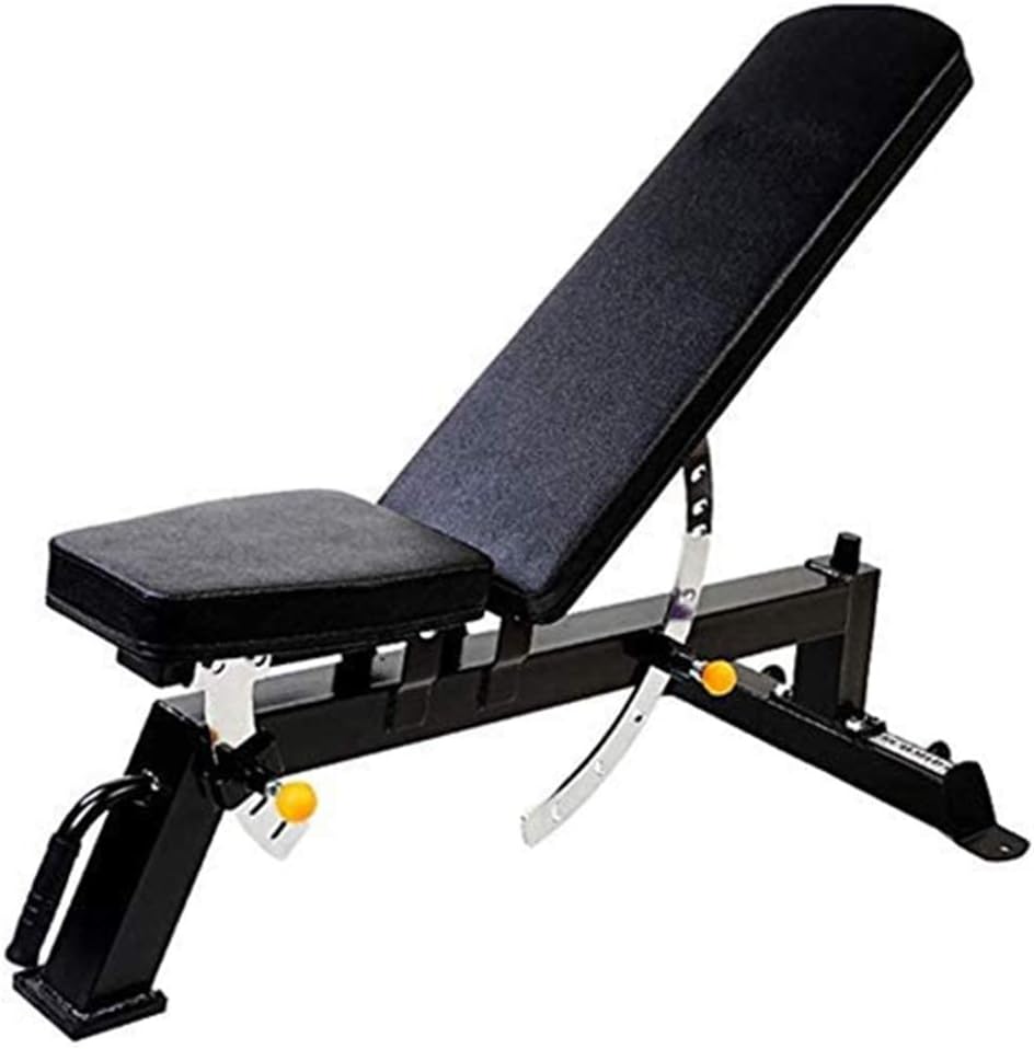 ELIUSI Multifunctional Weight Bench Priest Stool, Dumbbell Bench Supine Board, Adjustable Home Fitness Equipment Sit Up Bench,Black_146x45x65cm