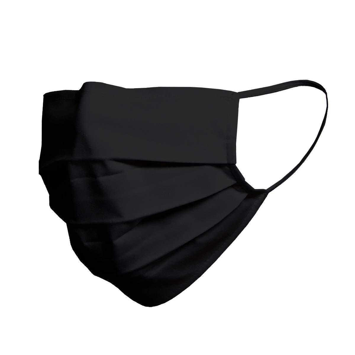 von Jungfeld, fabric face mask, 100% cotton, unisex, black, pack of 1, one size