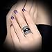dnswez Marcasite Ring Black Diamond Vintage Statement Wedding Engagement Ring Platinum Plated intertwined Cable Wire Cross Rings for Men Women (3)