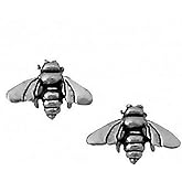 Bee Earrings Studs Tiny Mini Bumble Honey Stainless Steel BEE Flying Stud Earring
