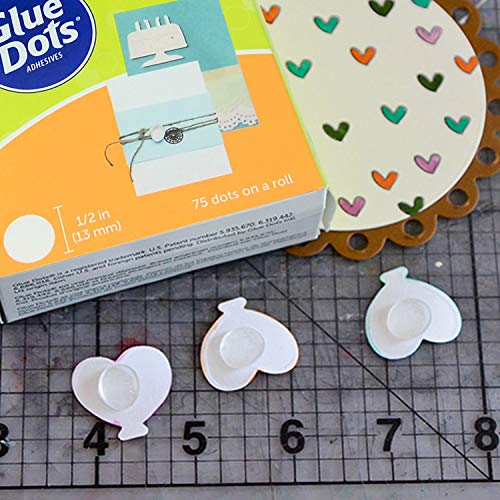Glue Dots Pop Up Adhesive Dot Roll, Contains 75 (.5 Inch) Diameter
