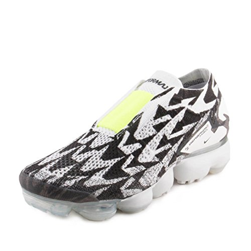 NIKE Mens AIR Vapormax FK MOC 2/Acronym Light Bone/Volt-Light Bone Woven Size 6
