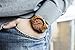 Viable Harvest Men’s Wood Watch, Natural Bamboo and Sandalwood with Quartz Movement, Genuine Leather Strap … (Sandalwood)