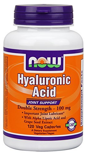 Now Foods Hyaluronic Acid 2X Plus Veg Capsules, 100 mg - 120 Count (Pack of 2)