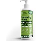 Marie Originals Poison Ivy & Oak Post Wash Aftercare Lotion – Cooling Rash Relief Cream for Itchy Skin – Hydrating Moisturizer with Tea Tree & Peppermint Oil – Post-Wash Soothing Lotion – 16 fl oz