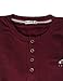 H2H Men's Long Sleeve Waffle Henley Casual Henley T-Shirts for Men Wine US S/Asia M (KMTTL062)