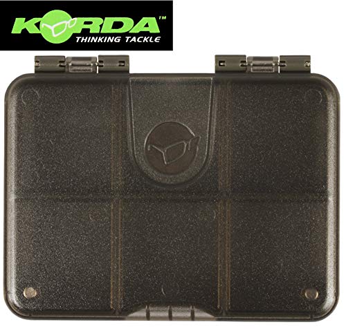 Korda 6 Compartment Mini Box - Tacklebox für Karpfenzubehör, Kleinteilebox zum Karpfenangeln, Angelbox für Angelzubehör
