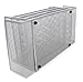 EasyPAG Mesh Desk Letter Tray Literature Organizer with 4 Horizontal and 2 Upright Sections ,Silver