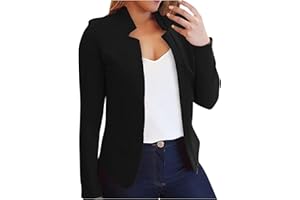 Blazers for Women Long Sleeve Open Front 2025 Business Casual Blazers Slim Fit Dressy Fall Jackets Work Outfits