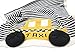 Estella Hand Knitted Organic Cotton Baby Security Blanky, Taxi, 14