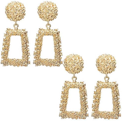 Geometric Dangle Earrings Drop Round Hoops Ear Studs Simple Tassel Dangling Earrings Cuffs Women Girls Birthday Gift Long Trendy Minimalist Charms Jewelry