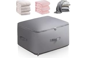 ROWPOZ Ultra Space Saving Self Compression Organizer, 2024 Upgraded Space Saving Self Compression Organizer for Comforters, Blankets, Bedding, Portable Heavy Duty Moving Bags Storage Tote for Space Saving