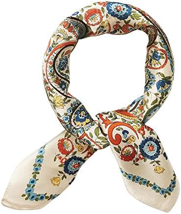 MEISEE 100% Mulberry Silk Scarfs Small Square Scarf 21