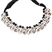 Chunky Pearl Necklace,Haluoo 2 Row Pearl Pendant Choker Necklace Luxurious Freshwater Pearl Rhinestones Bib Collar Statement Necklace Dainty Silk Ribbon Long Chain Necklace For Women (Black)thumb 3