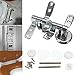 Rumfo Alloy Replacement Toilet Seat Hinge Toilet Mountings Set with Bolts and Nuts For Toilet Accessories