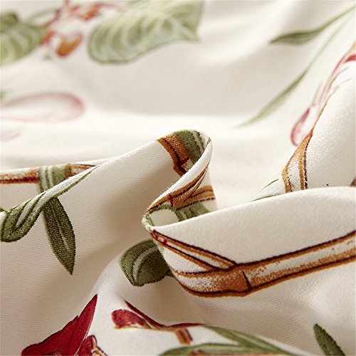 image for Yaheeda Flower Duvet Cover Set, Floral Cotton Imitation Printed Revers