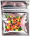 100 Smell Proof Bags - 3x4 inch Mylar Resealable Clear Ziplock Food Safe Plastic Aluminum Material (Silver) - by BEST Designs