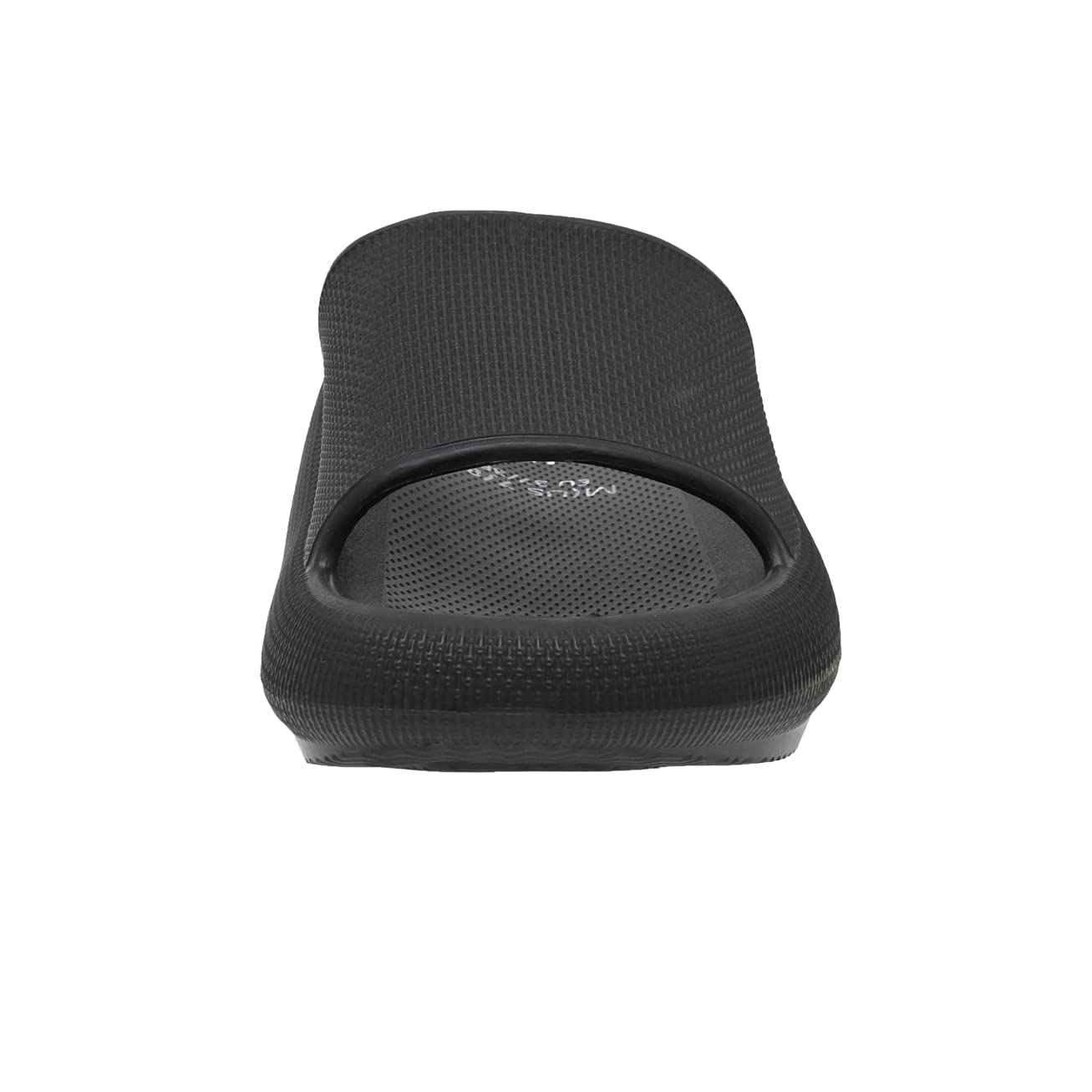 CUSHIONAIRE Feather EVA Slides for Women – Comfortable Slip On Womens Slippers, Indoor Outdoor Shower Shoes, Beach Essential Cloud Slides