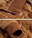 WULFUL Men's Faux Leather Jacket Brown with Removable Hood Vintage Pu Leather Coat,Brown,Medium