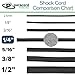 Paracord Planet | 1/4 Inch Elastic Shock Bungee Cord Nylon Crafting Stretch String Rope | Made in the USA | Black, 100 Feet