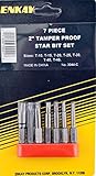 Enkay 3044-C 2-Inch Tamper Proof Screw Bit Set, 7-Piece