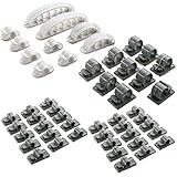 Mixed Style Adhesive Cable Holder Cord Clips Wire Clamps Tie for Desk Home Office Car Multipurpose Clip White Black Set