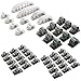 Mixed Style Adhesive Cable Holder Cord Clips Wire Clamps Tie for Desk Home Office Car Multipurpose Clip White Black Set