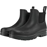 Kprm Short Rain Boots for Women Waterproof Ankle Womens Rubber Garden Rainboots for Mud Barn Gardening Yard Farm Work