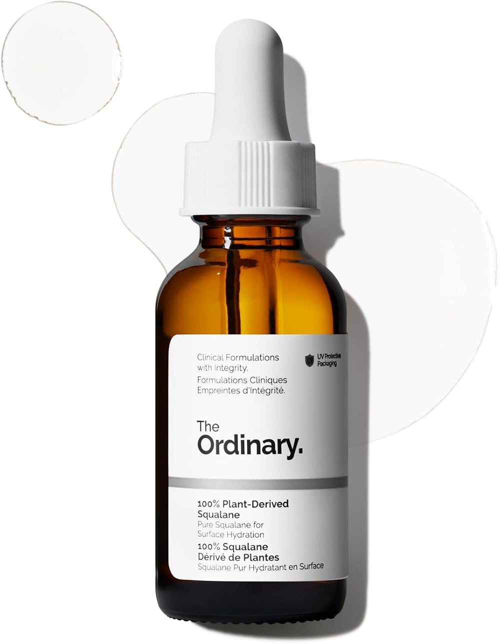 The Ordinary 100% Plant Derived Squalane 30ml Lightweight Hydration Skin Hair