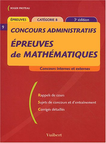 Épreuves de mathématiques