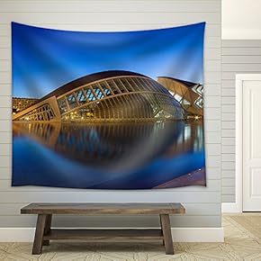 The City of Arts and Sciences - Valencia - Fabric Wall Tapestry Home Decor - 51x60 inches