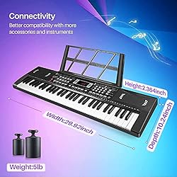 61 Keys Electronic Digital piano, portable Keyboard