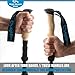 Walking Sticks for Men & Women - 14.5” Foldable Hiking Poles for Backpacking, Exercising and Traveling, Set of 2 Nordic Collapsible Trekking Poles (Black Silver, 115-135cm)