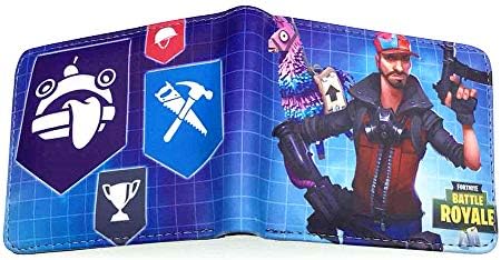 Fortnite Wallet 0 Wallet Student PU Leather Embossing Short Student Wallet Card Bag Wallet Child, Boy, PU Leather Small Wallet Credit Card Holder,12