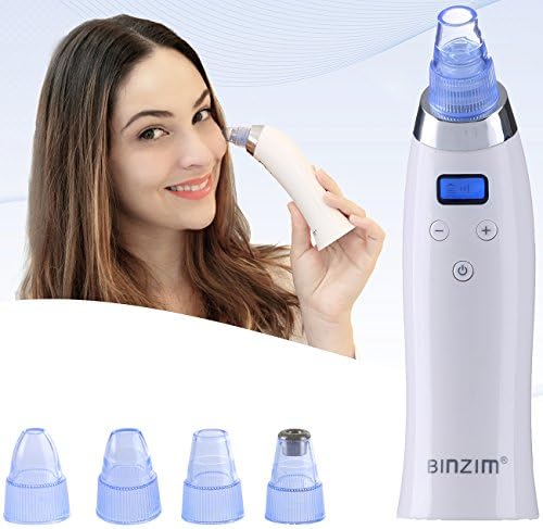 Blackhead Remover,BINZIM Blackhead Vacuum Suction USB Rechargeable Extractor Tool with 4 Multi-Functional Probe,Microdermabrasion Comedone Machine Especially for Acne,Fett and Facial Pore Clean