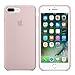 iphone 8 Plus(5.5Inch) Liquid Silicone gel simple anti-drop case,with Soft Microfiber Cloth Lining Cushion for iphone 8 Plus (Pink sand)