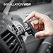elago Magnetic Car Mount Plus [Black] - [More Magnets][Compatible Large Phones][Frustration-Free Install][Compatible with Most Air Vents][2 Large Plates Included] …