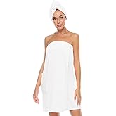 Orrpally Women Shower Wrap Robe Bath Wrap Towel Spa Body Wrap Adjustable Closure Bathrobe