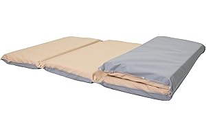 Children's Factory Nap Mats, 2 inch Thick Toddler Sleeping Mats for Preschools and Daycares, Comfortable and Soft 4 Section Folding Nap Pad