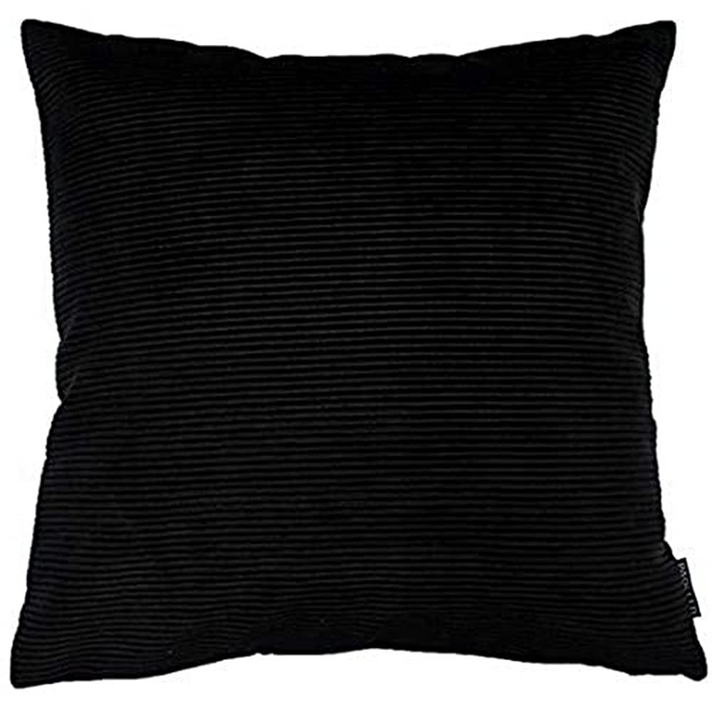 Riva Paoletti Munich Polyfilled Cushion, Black, 45 x 45cm