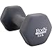 BodySport Neoprene Dumbbell, 12-Pound, Gray