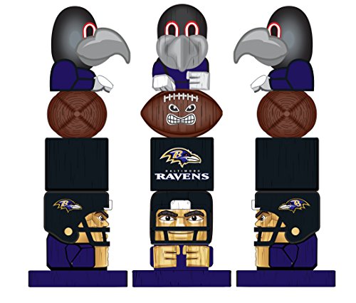 Team Sports America NFL Tiki Totems (16 Inches, Baltimore Ravens)
