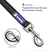 Bondpaw Heavy Duty Dog Leash,Black Nylon Rope Dog Leads 6.6 feet Non Slip Leash with Handle for Pet Supplies